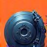Illustration of a brake disc and caliper